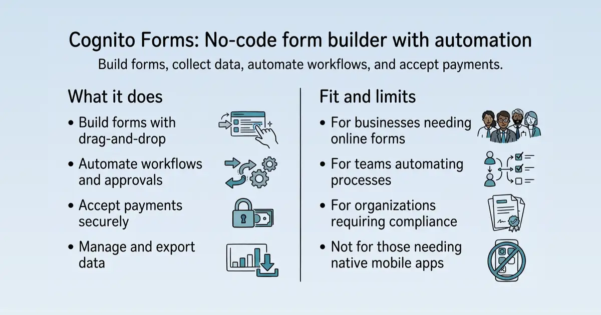 Cognito Forms at a glance