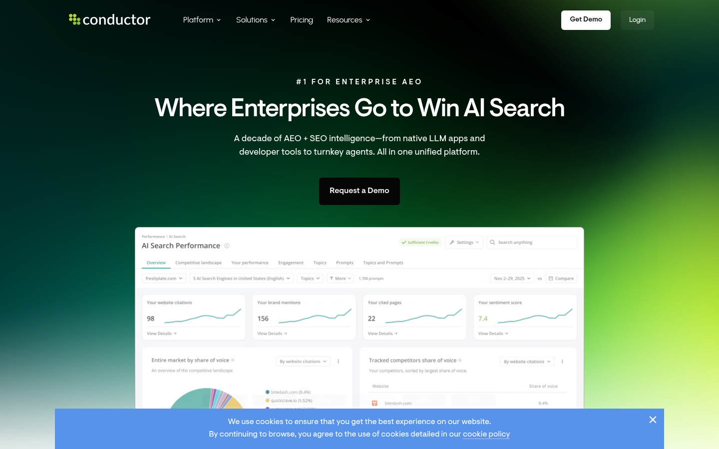 Homepage of the website, as captured