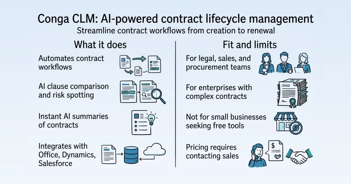 Conga CLM at a glance