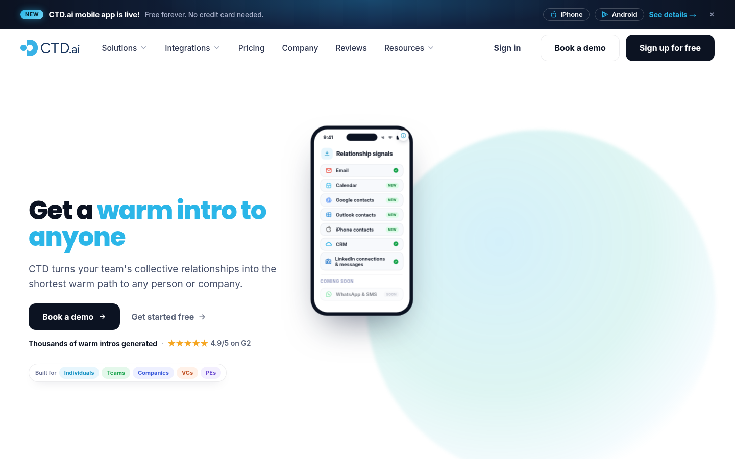Homepage of the website, as captured