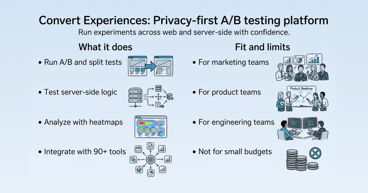 Convert Experiences at a glance