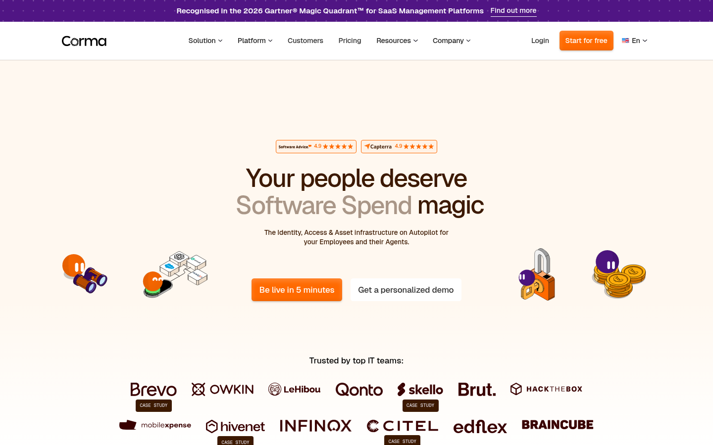 Homepage of the website, as captured
