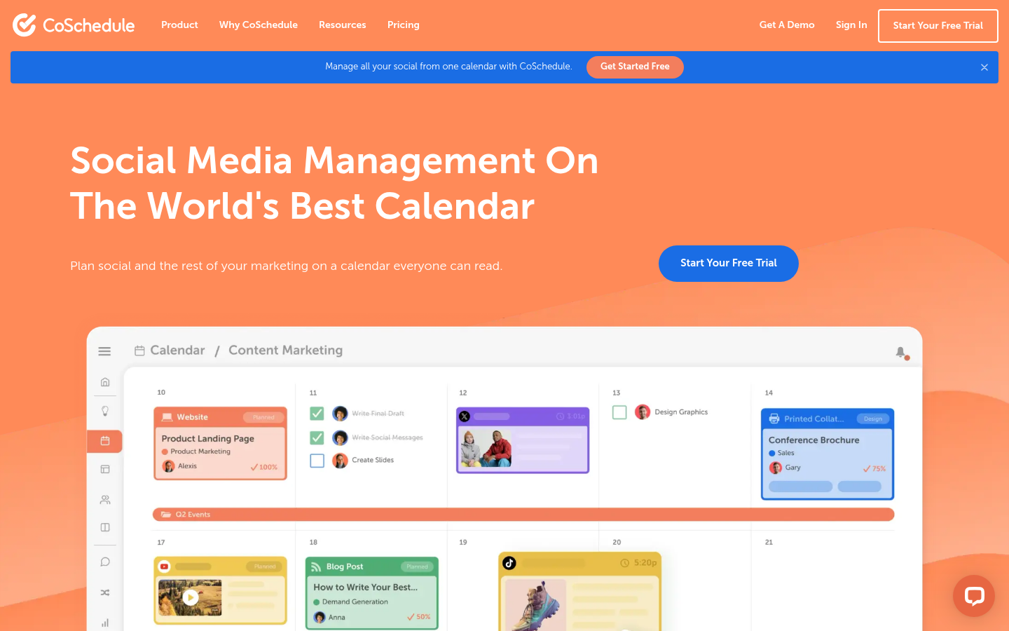 Homepage of the website, as captured