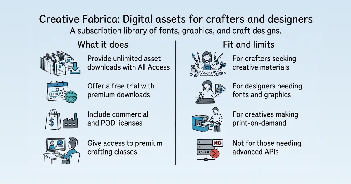 Creative Fabrica at a glance