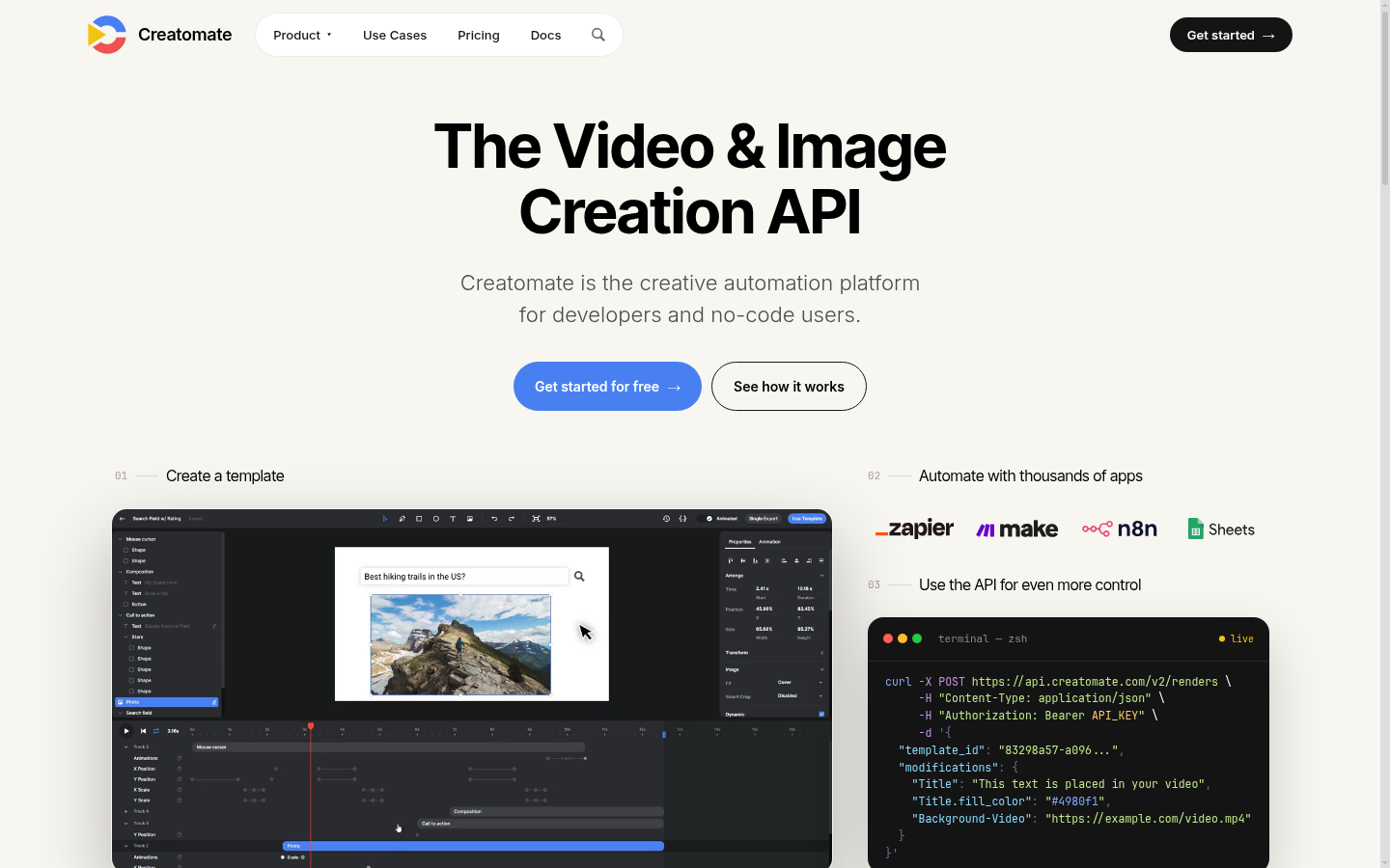 Homepage of the website, as captured