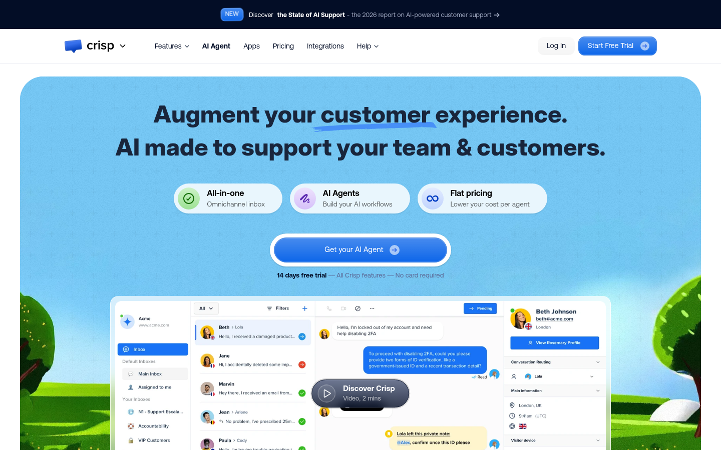 Homepage of the website, as captured