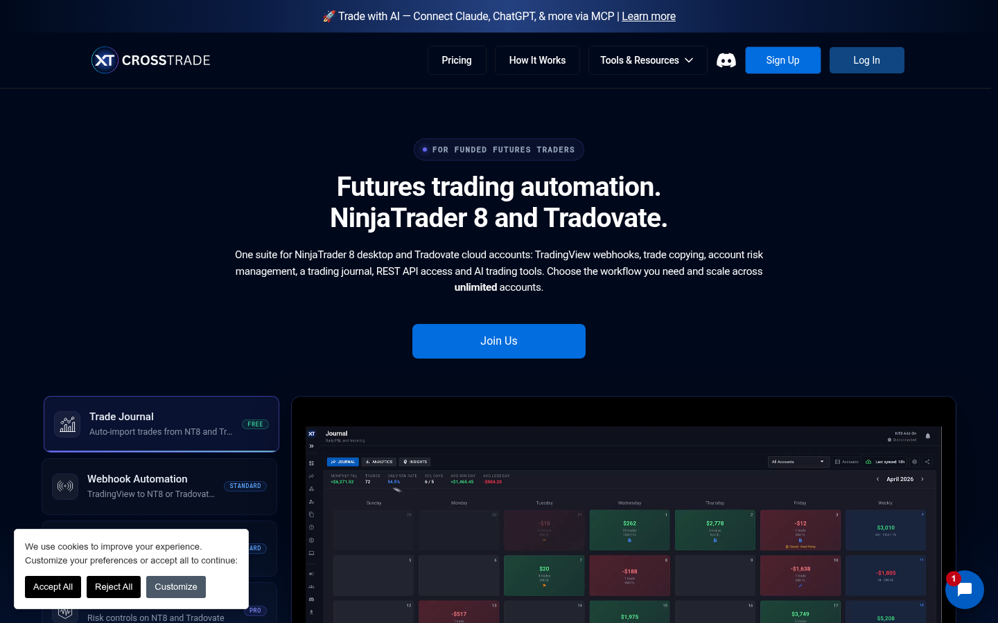 Homepage of the website, as captured