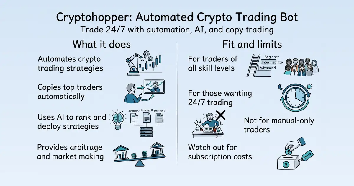 Cryptohopper at a glance