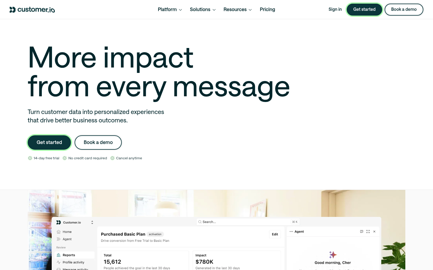 Homepage of the website, as captured