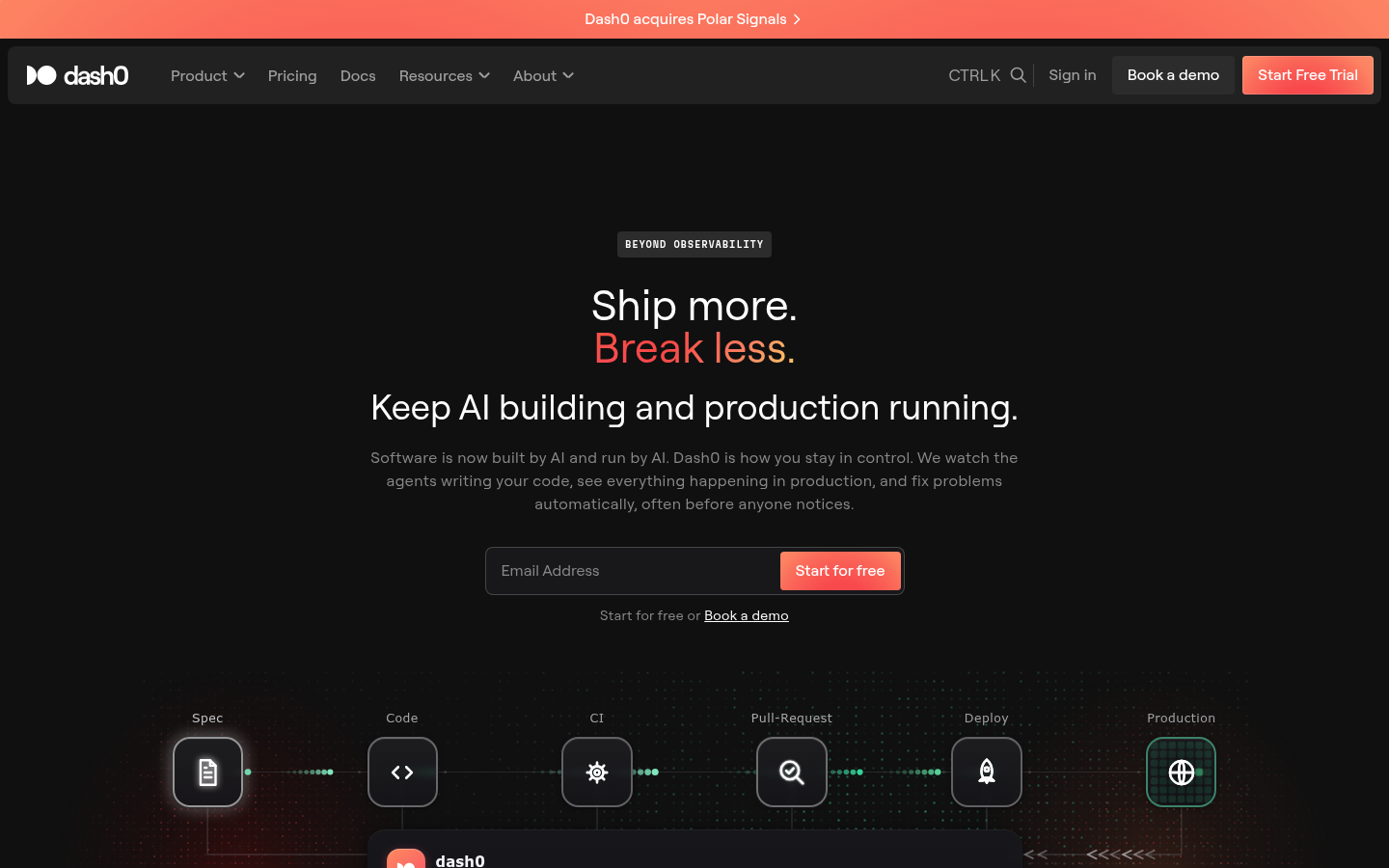 Homepage of the website, as captured