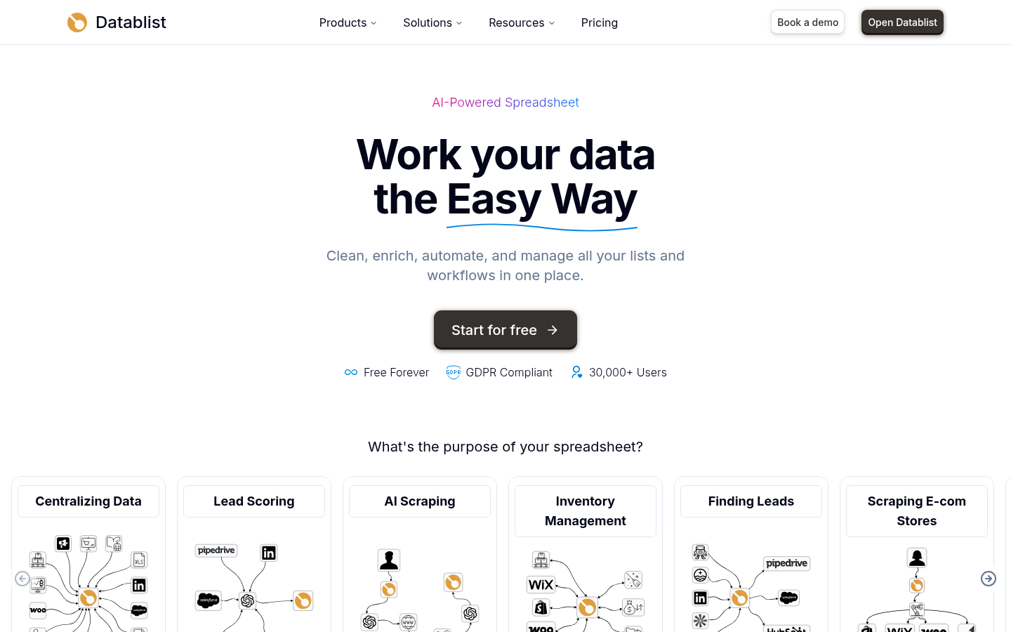 Homepage of the website, as captured