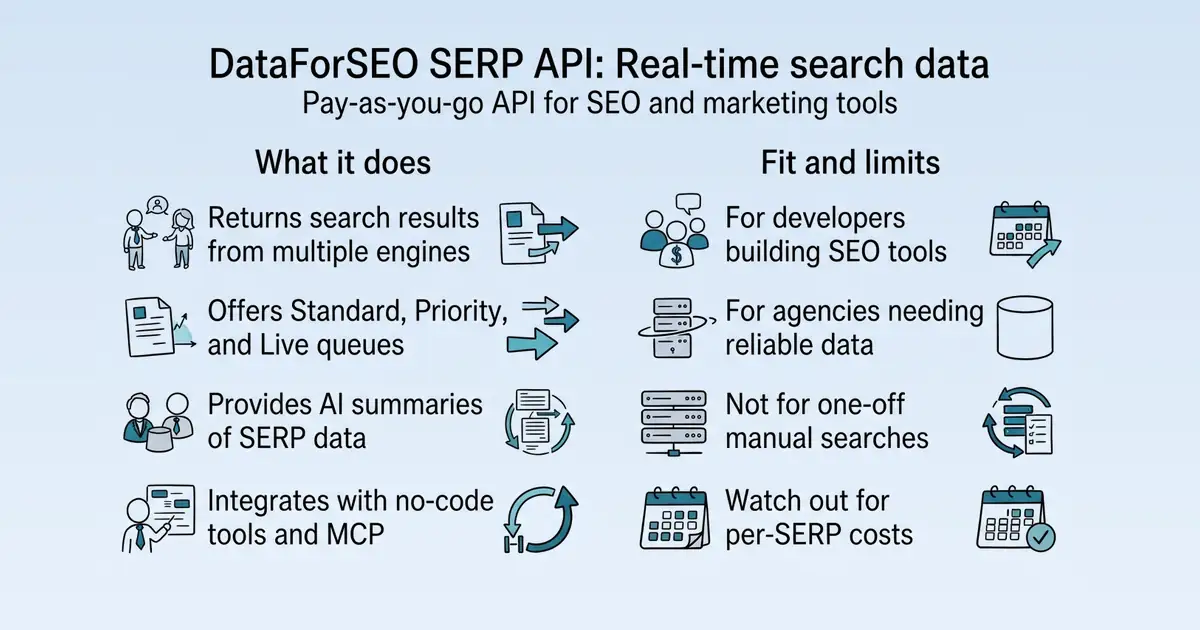 DataForSEO SERP API at a glance