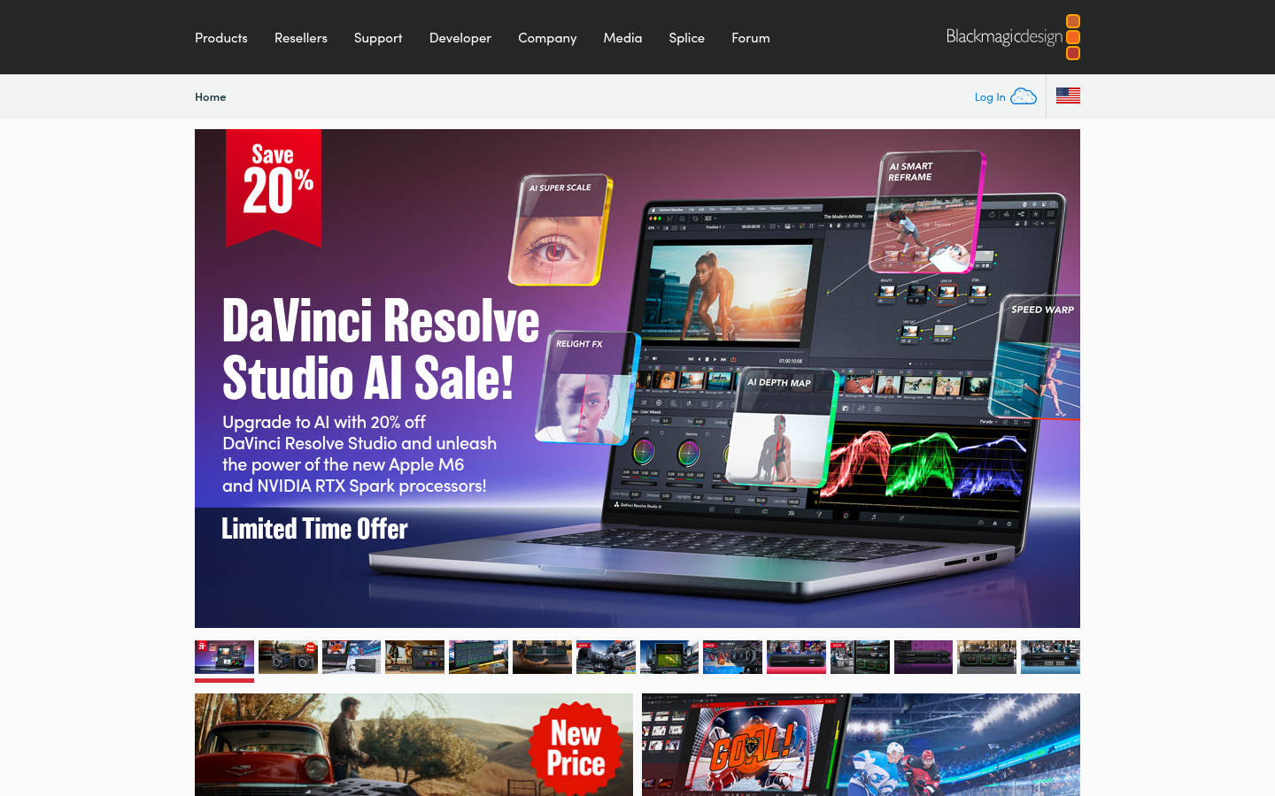 Homepage of the website, as captured