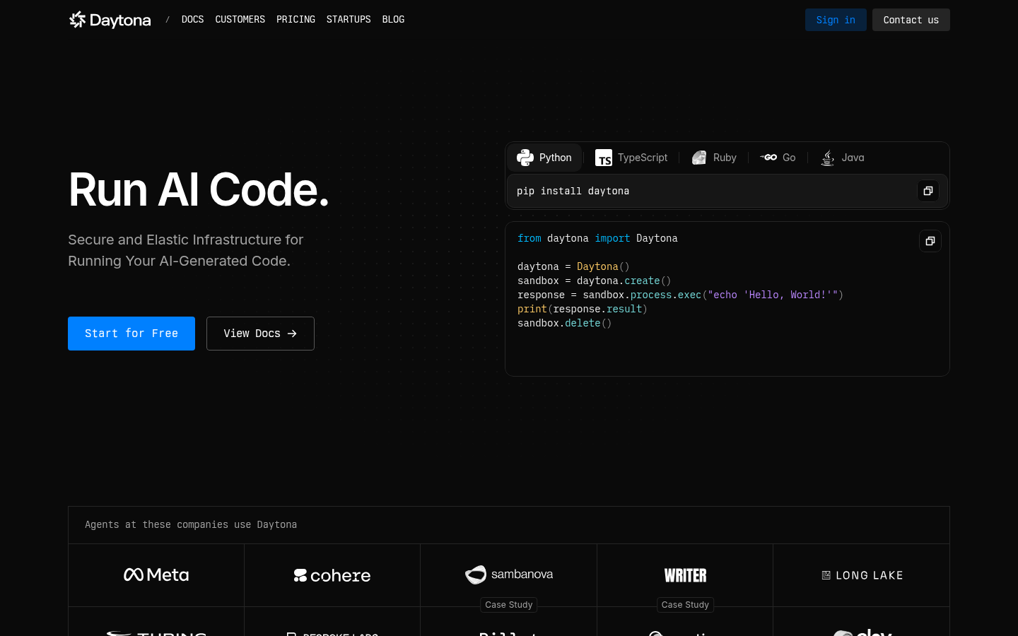 Homepage of the website, as captured