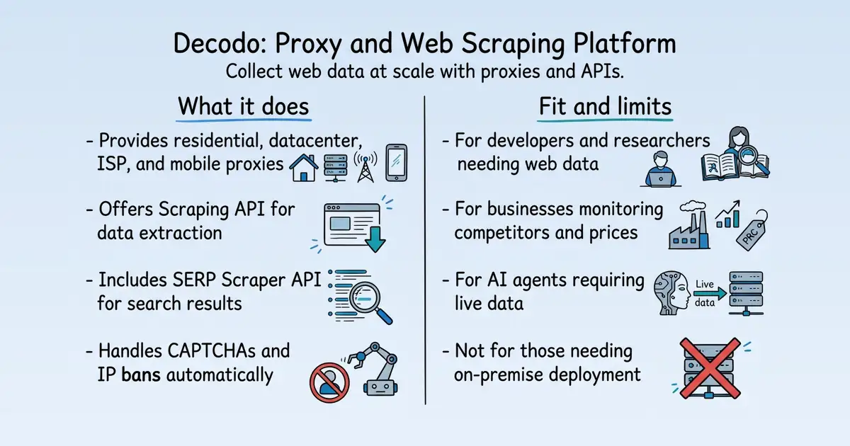 Decodo at a glance