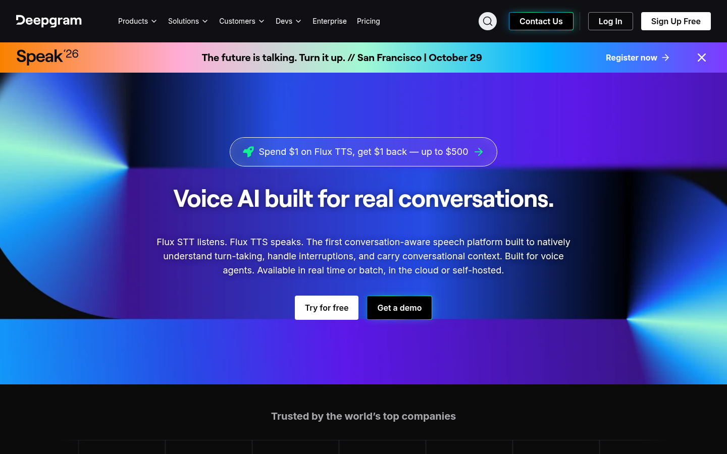 Homepage of the website, as captured