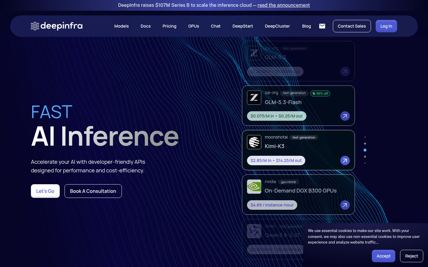 Homepage of the website, as captured