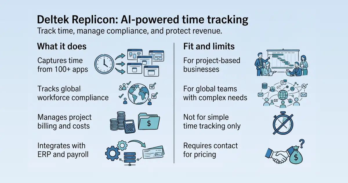 Deltek Replicon at a glance