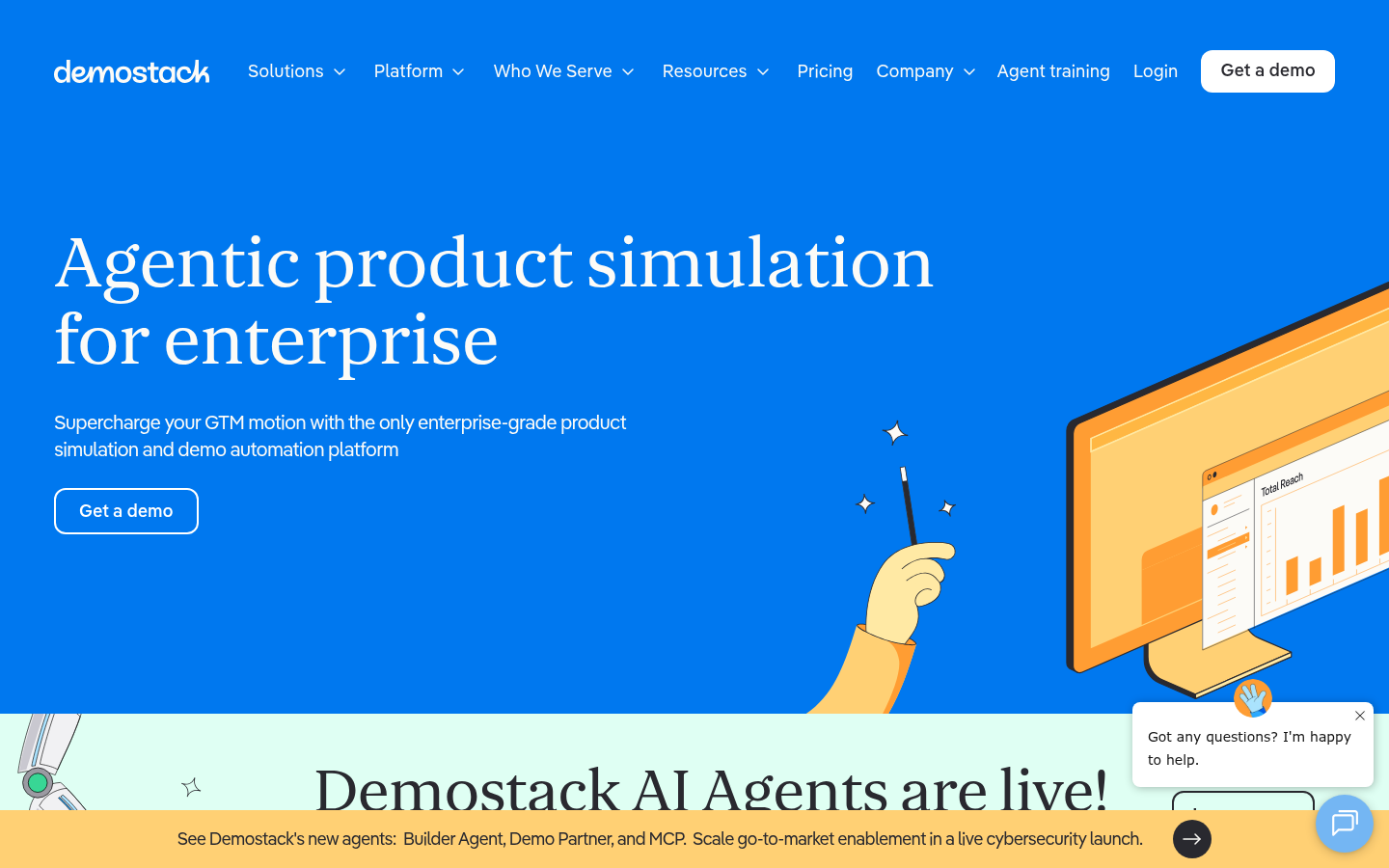 Homepage of the website, as captured