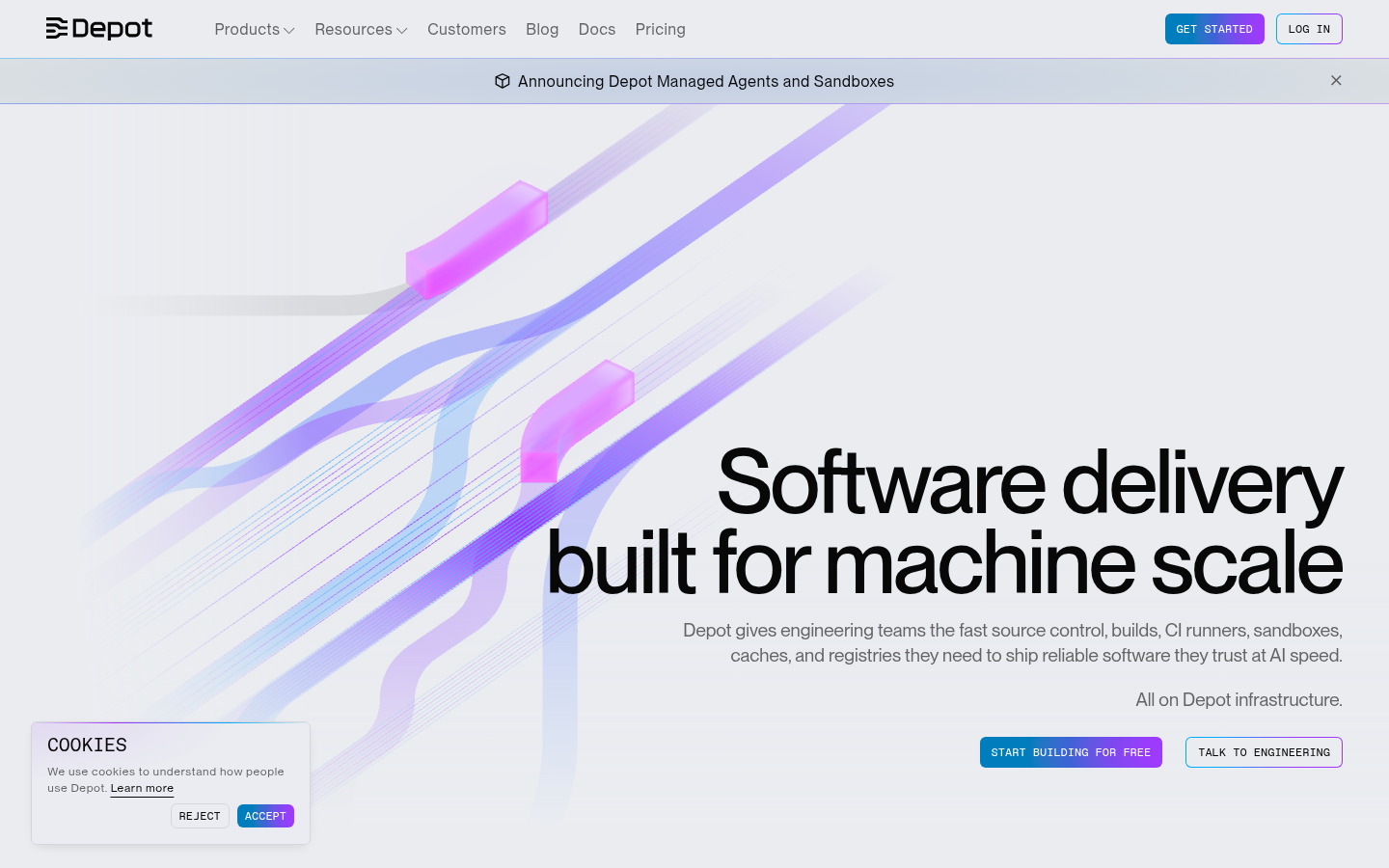 Homepage of the website, as captured