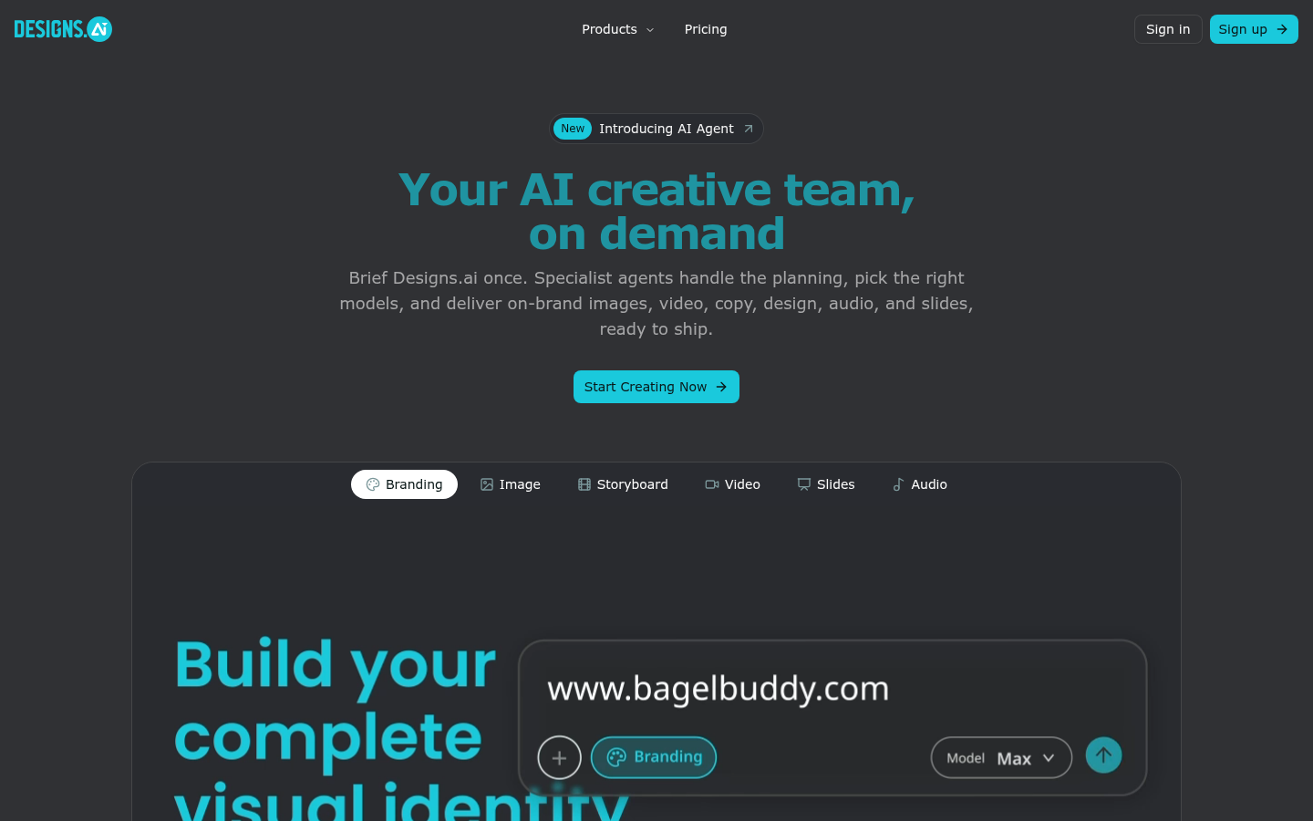 Homepage of the website, as captured