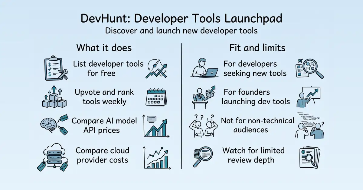 DevHunt at a glance