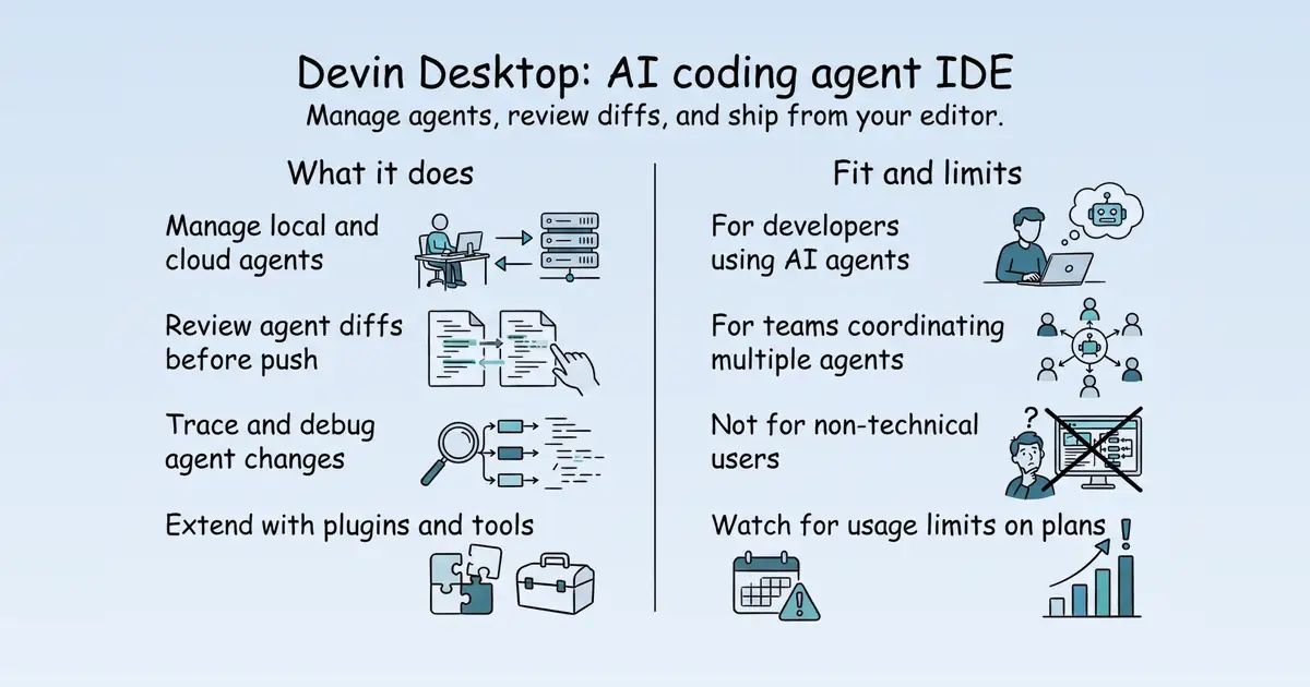 Devin Desktop at a glance