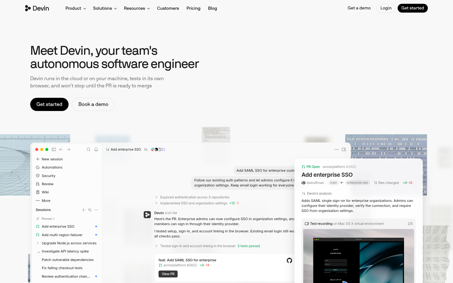 Homepage of the website, as captured