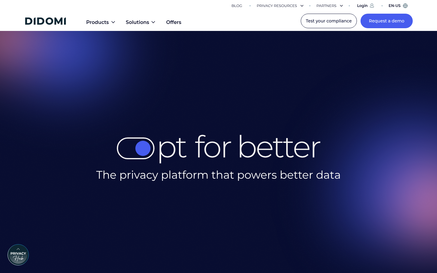 Homepage of the website, as captured