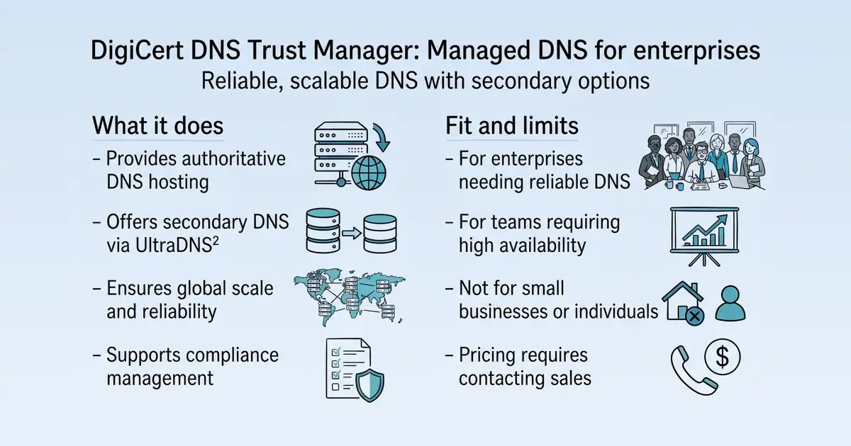 DigiCert DNS Trust Manager at a glance