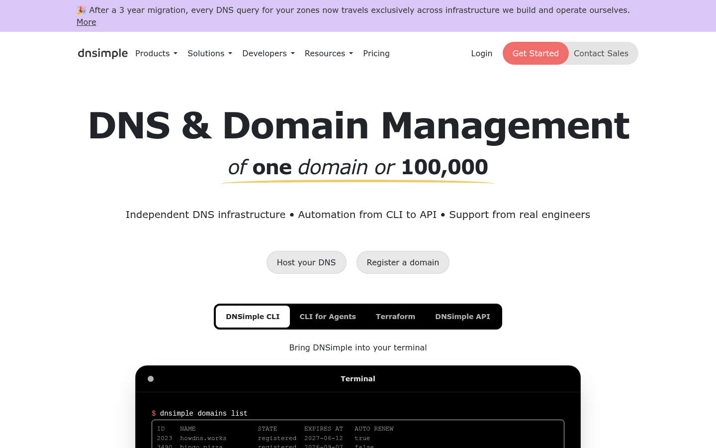 Homepage of the website, as captured