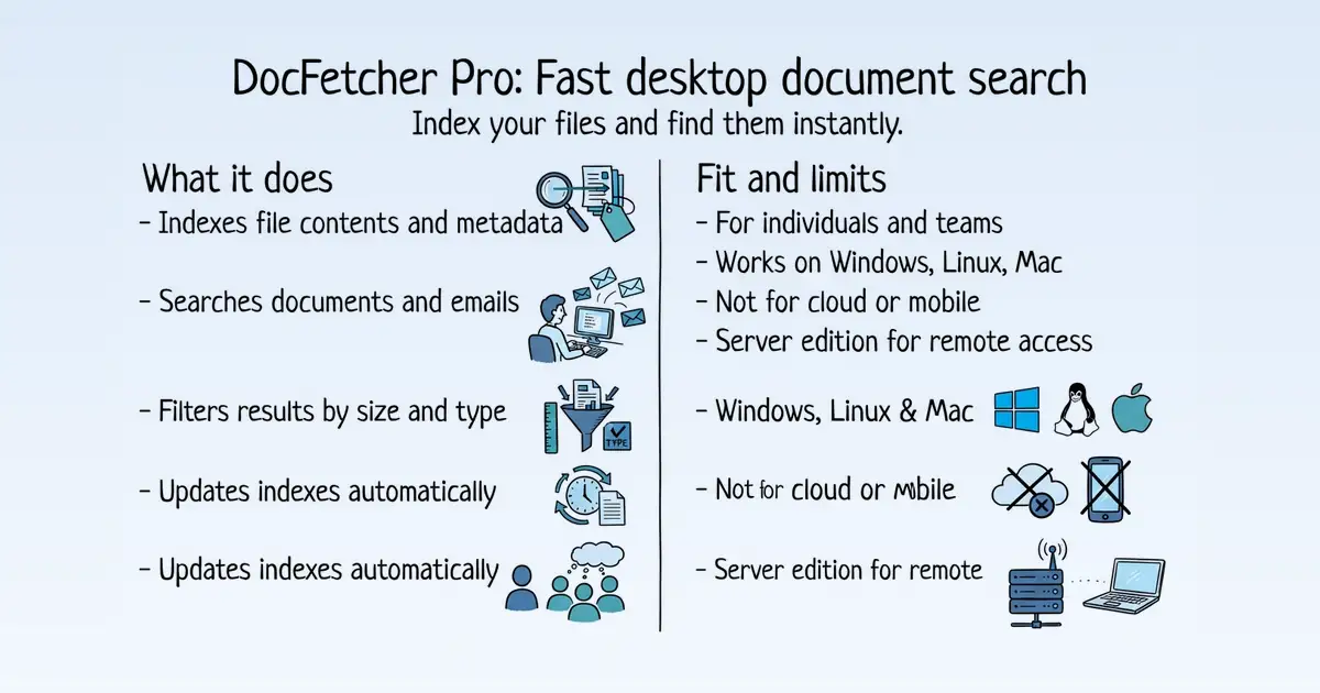DocFetcher Pro at a glance