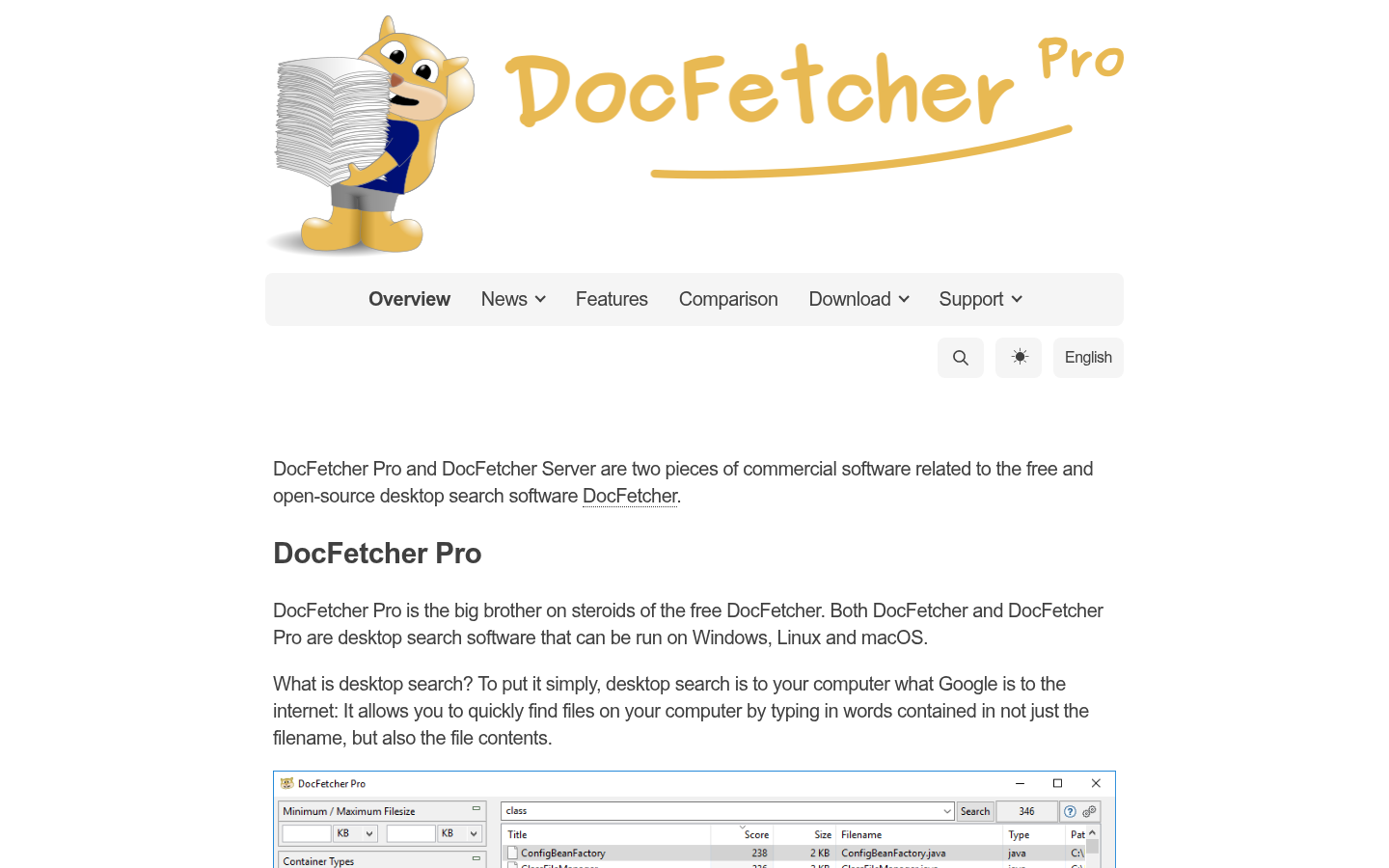 Homepage of the website, as captured