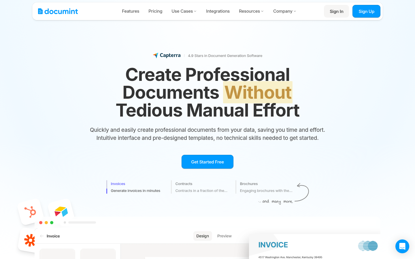Homepage of the website, as captured