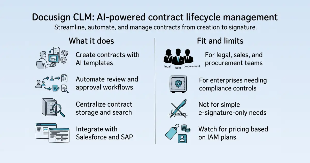 Docusign CLM at a glance