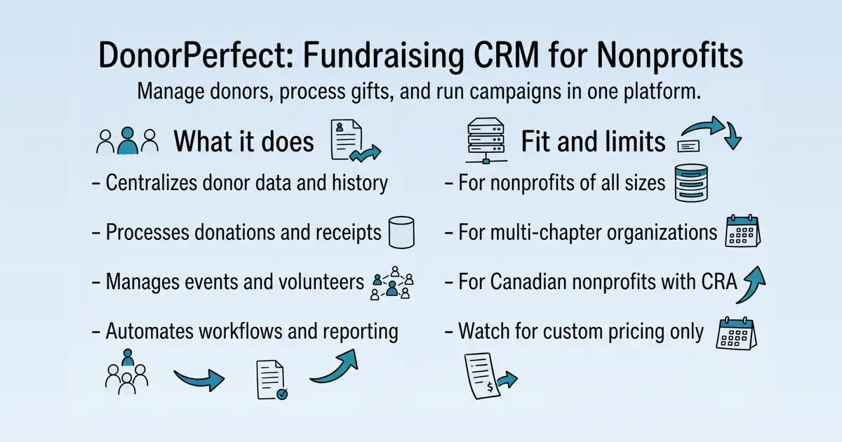 DonorPerfect at a glance