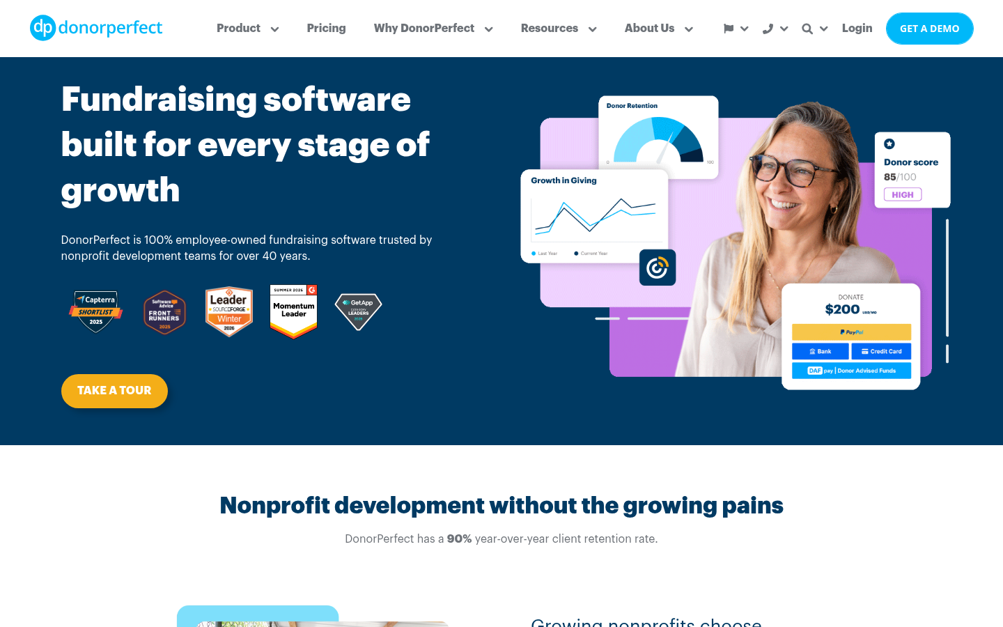 Homepage of the website, as captured