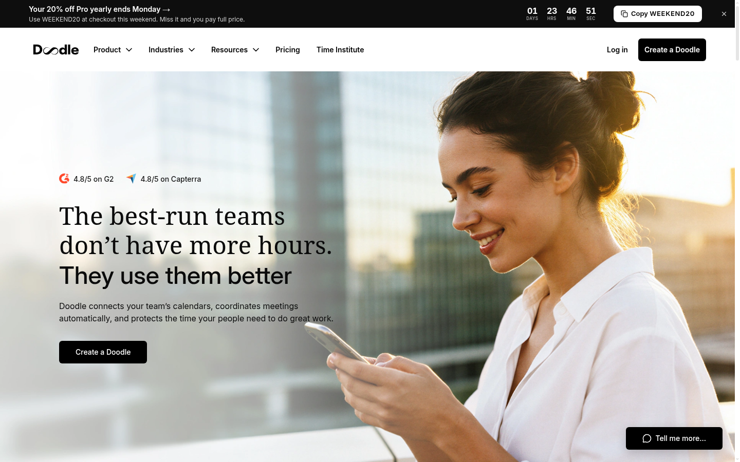 Homepage of the website, as captured