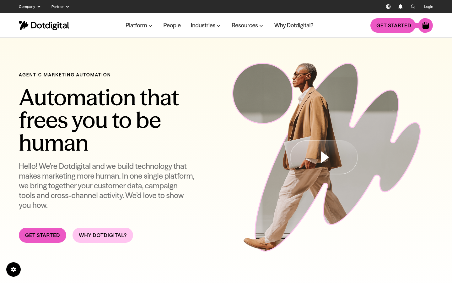 Homepage of the website, as captured