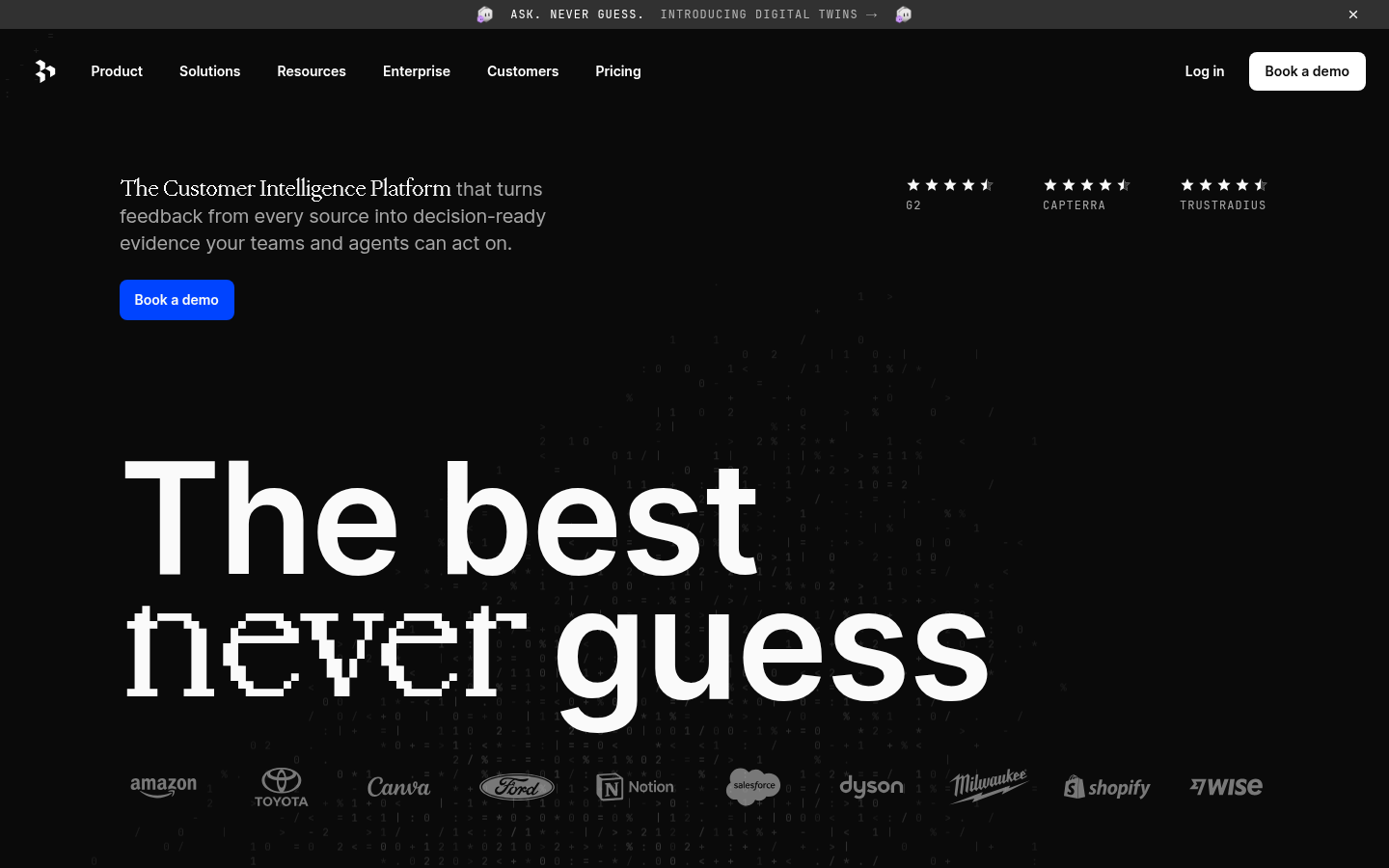Homepage of the website, as captured