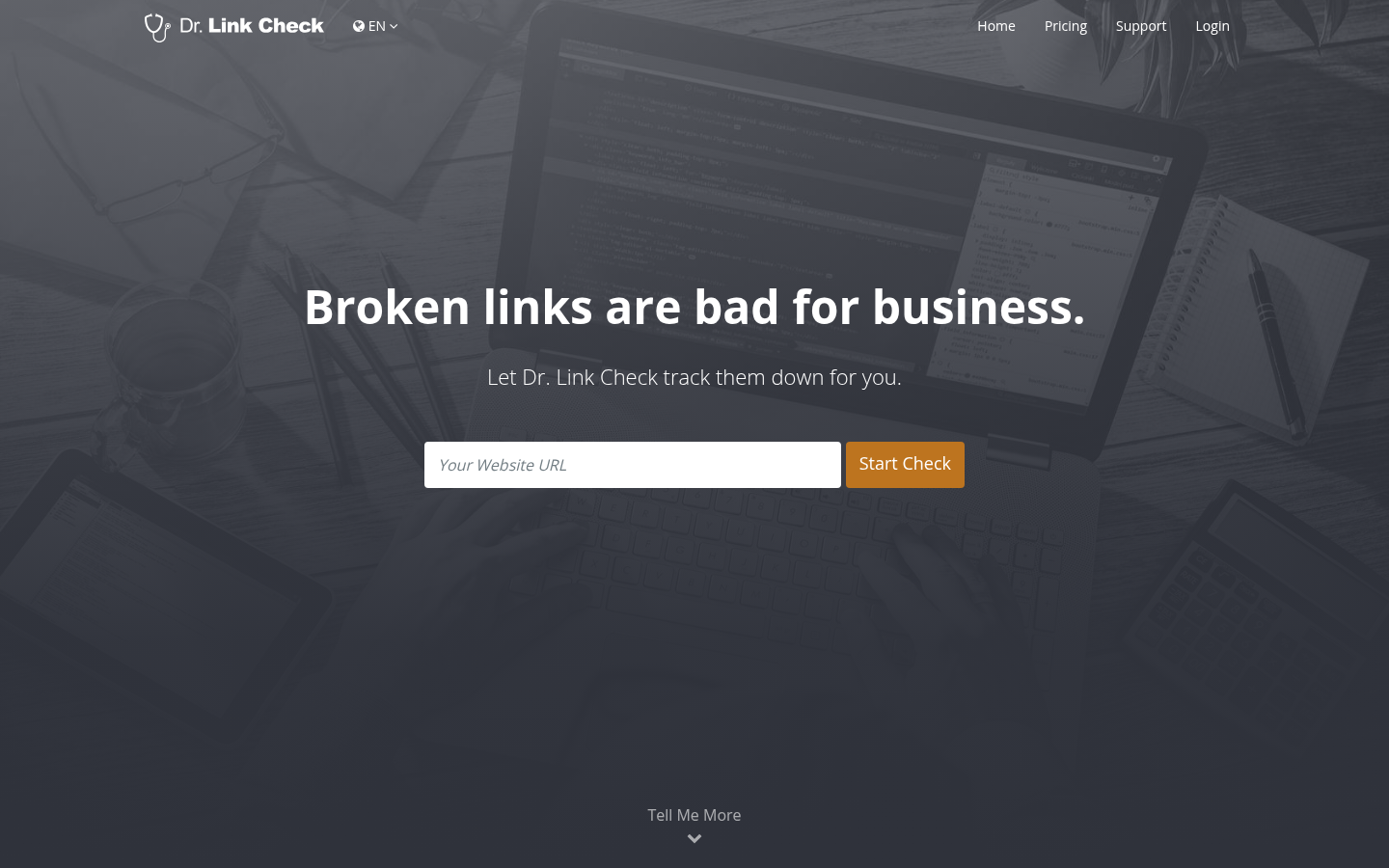 Homepage of the website, as captured