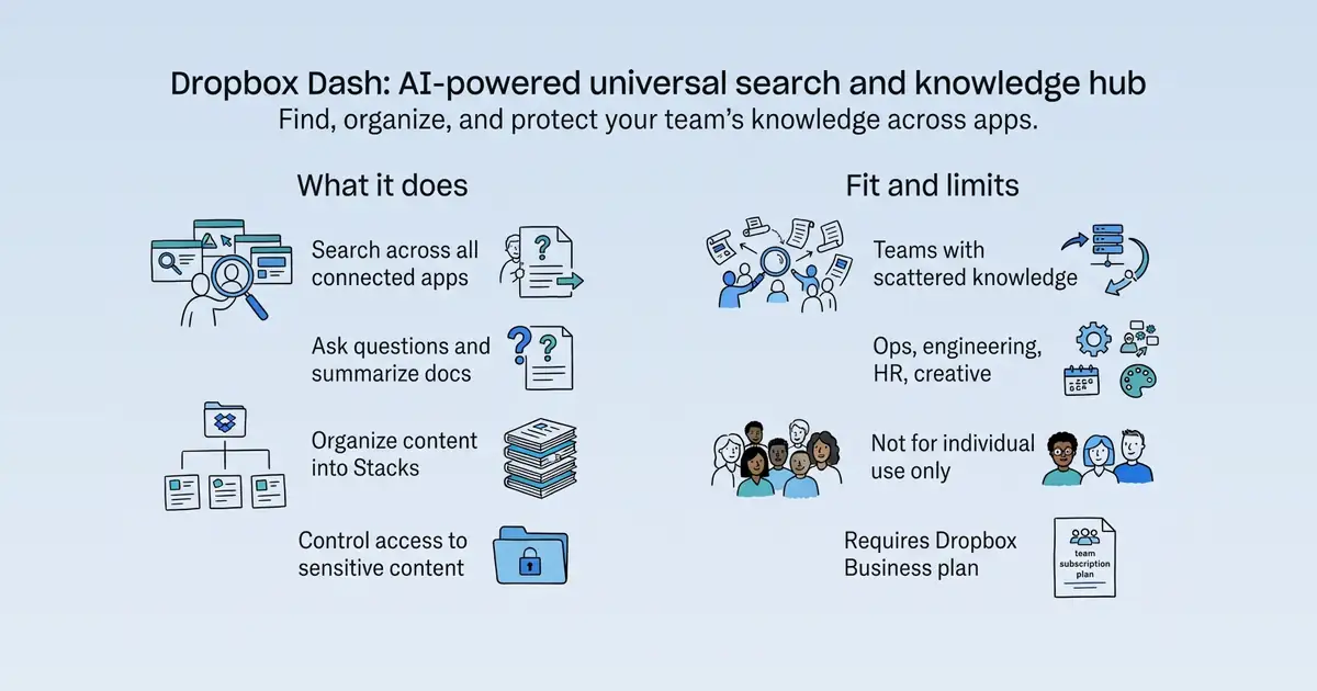 Dropbox Dash at a glance