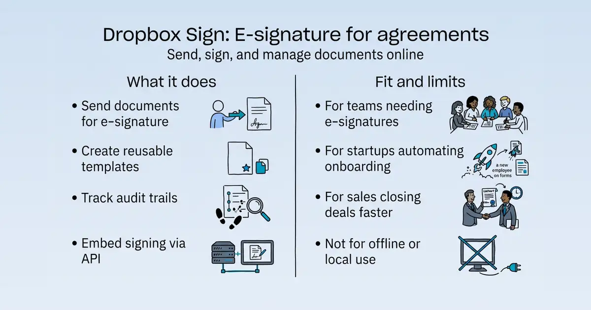 Dropbox Sign at a glance
