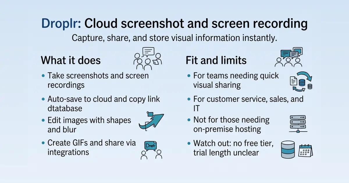 Droplr at a glance