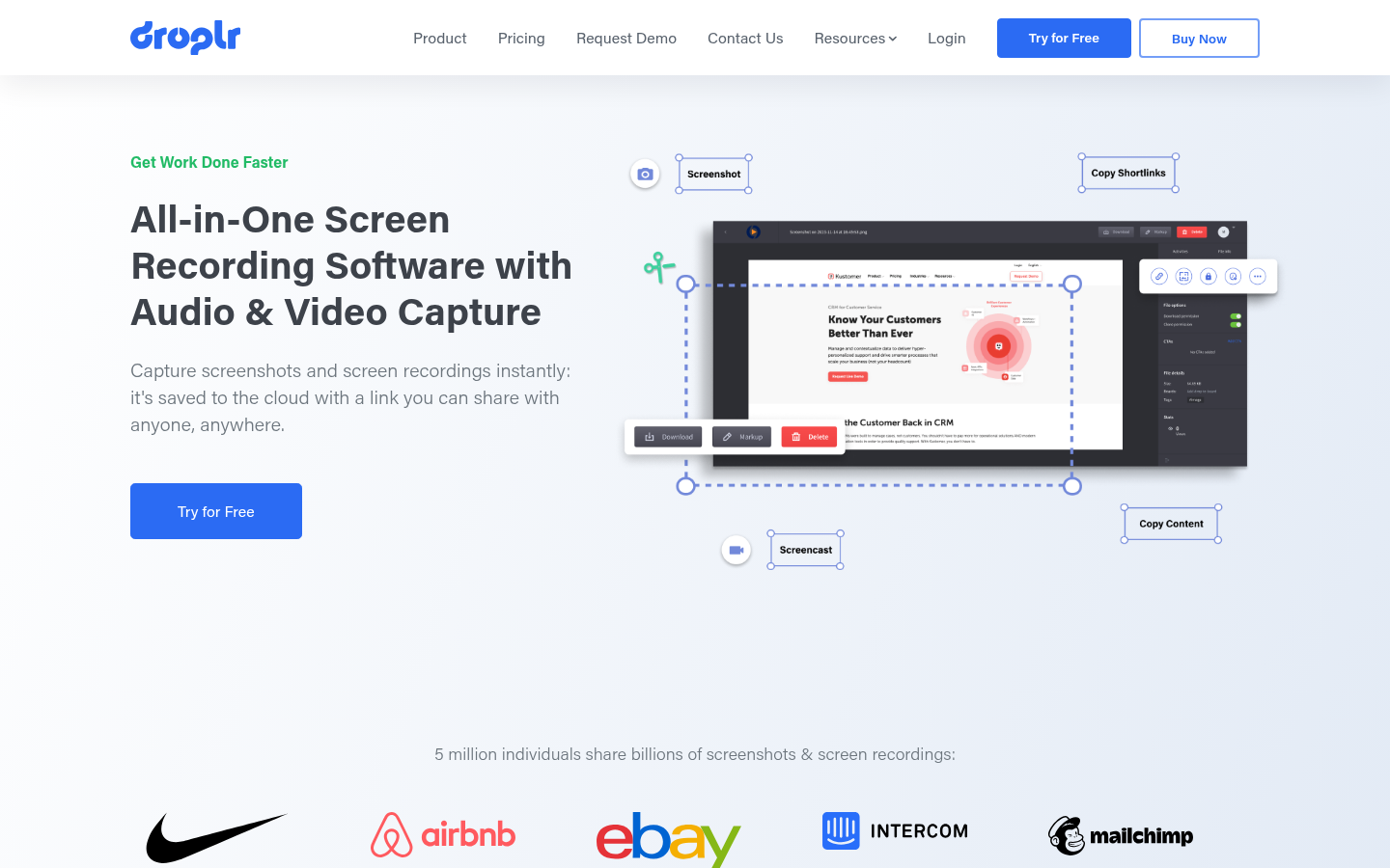 Homepage of the website, as captured