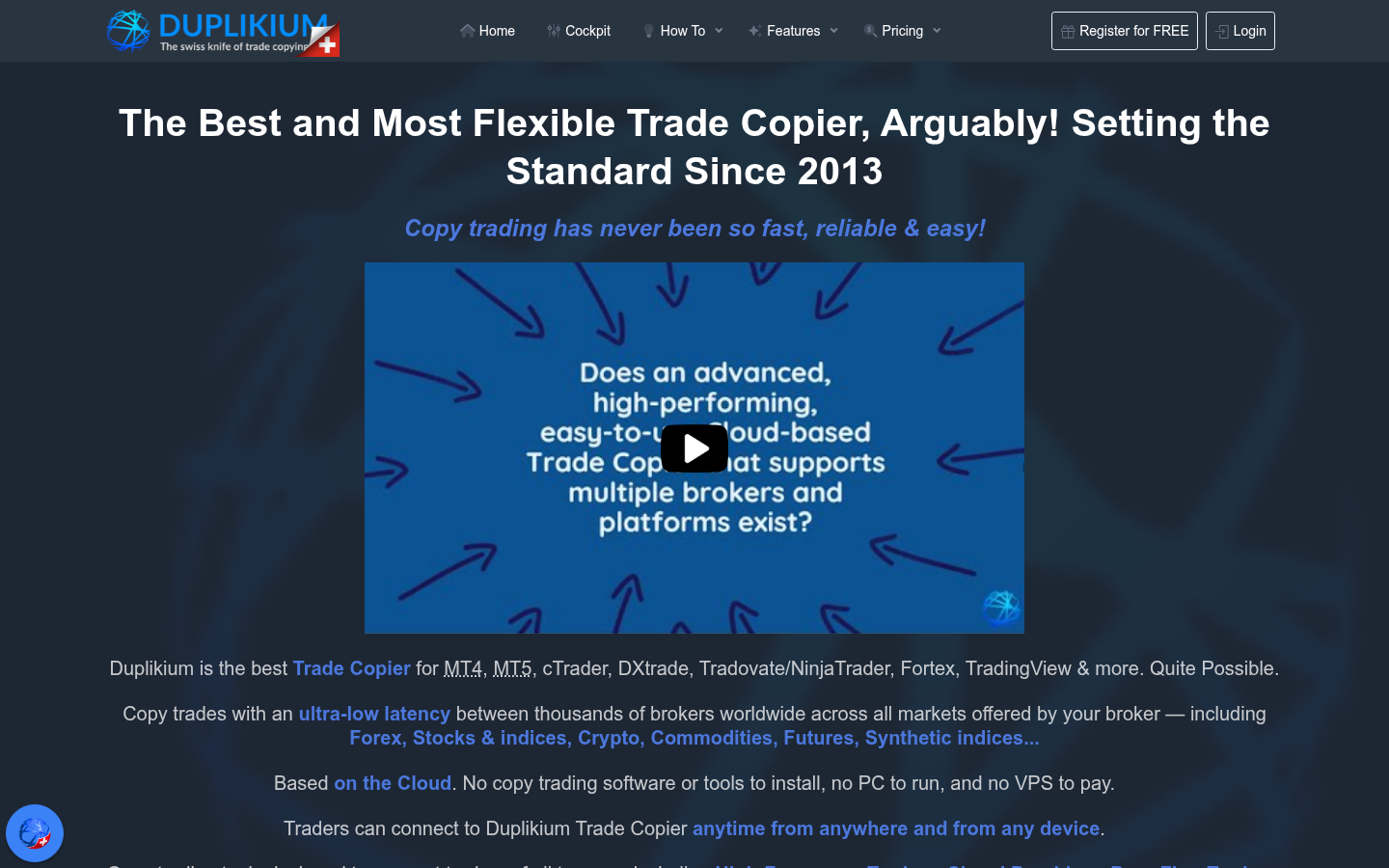 Homepage of the website, as captured