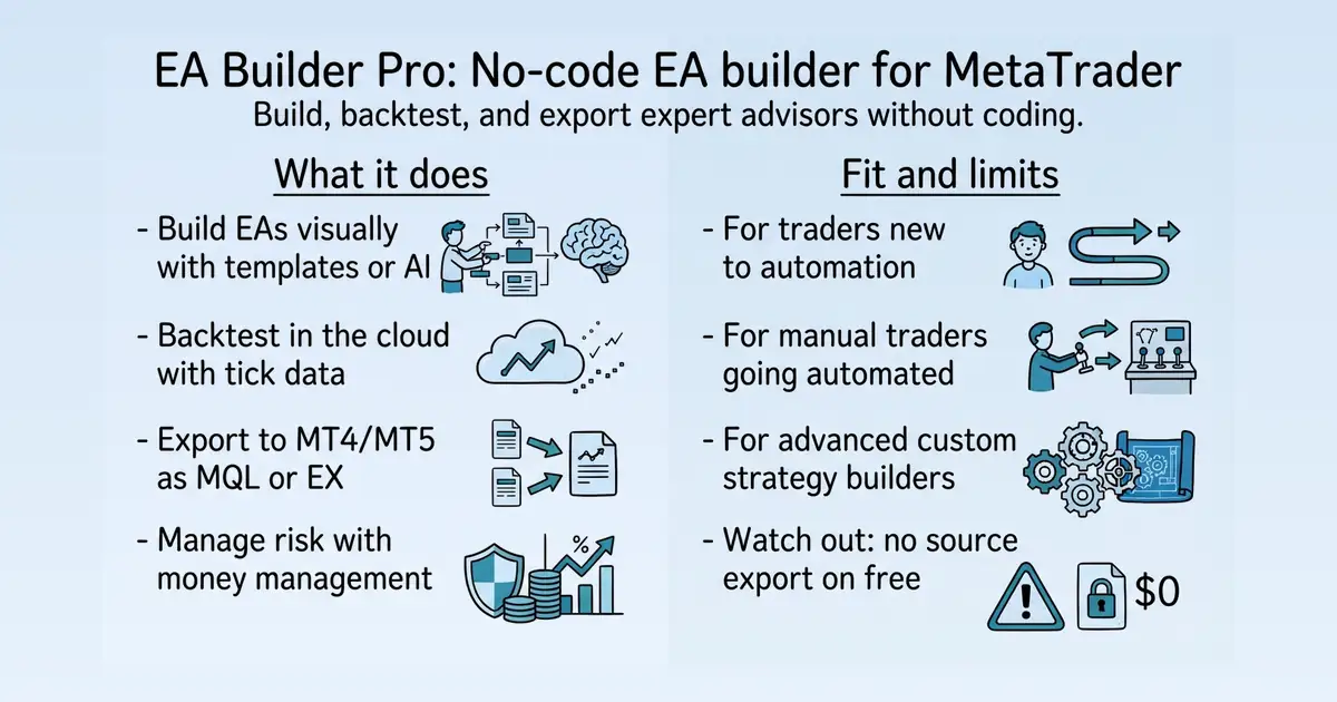 EA Builder Pro at a glance