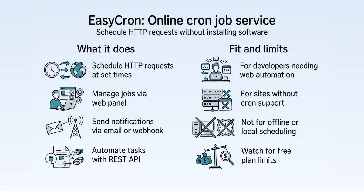 EasyCron at a glance
