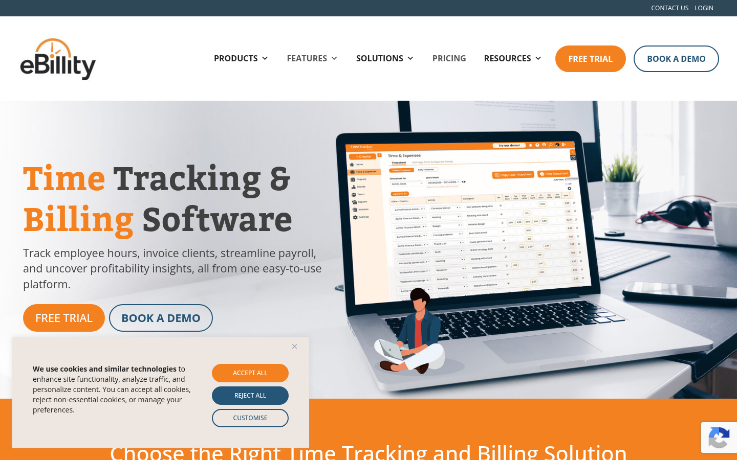 Homepage of the website, as captured