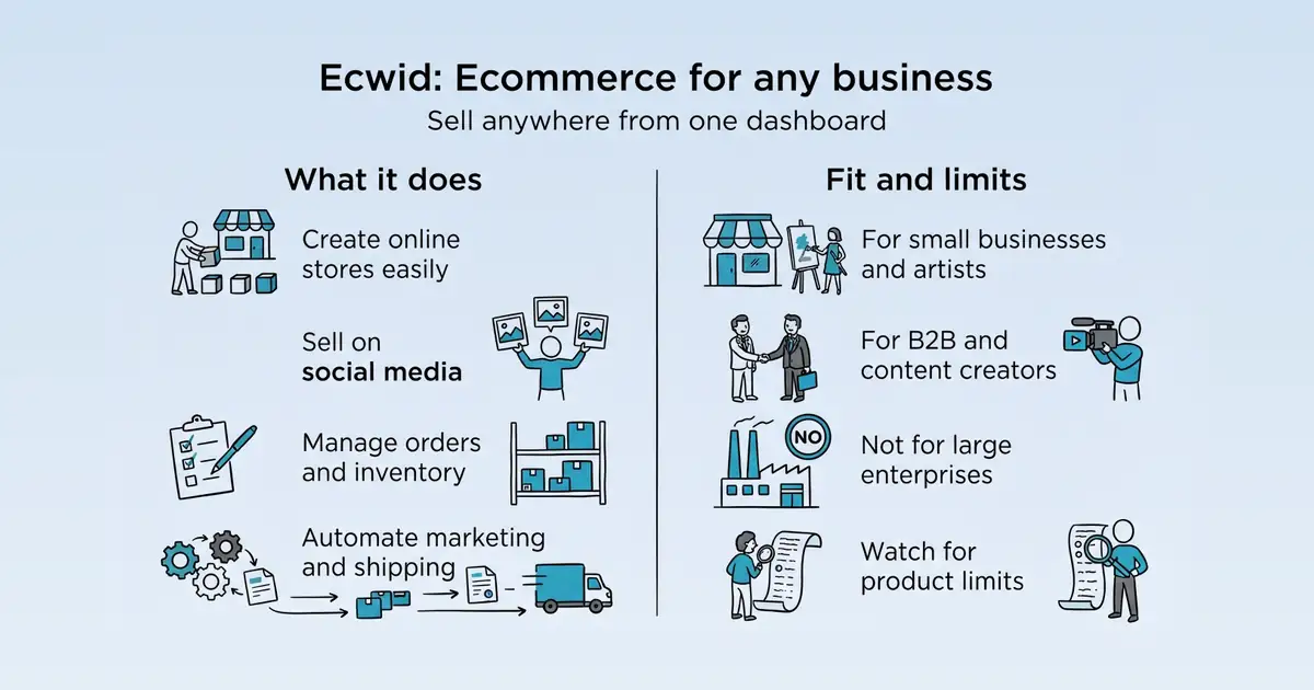 Ecwid at a glance